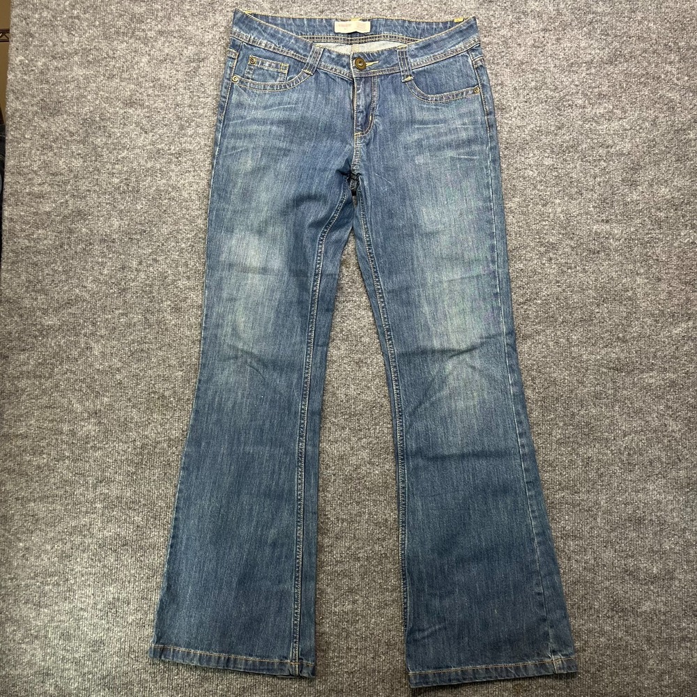 No Boundaries Bootcut Jeans Womens 11 Blue Denim Pockets Classic Zip Fly - 30X31